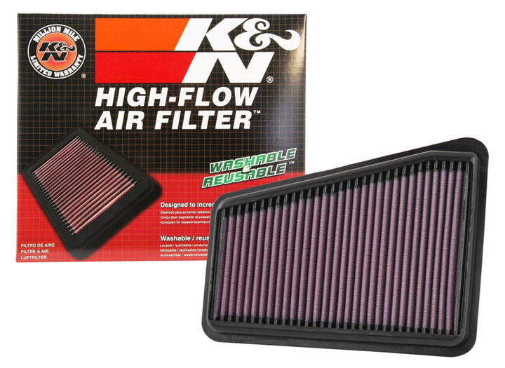 K&N Motorluftfilter: wiederverwendbar, alle 75.000 Meilen reinigen, waschbar, Premium, Ersatz-Autolu