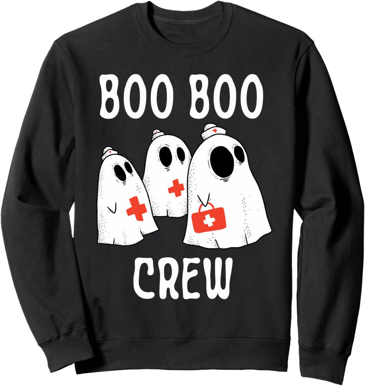 Halloween Boo Lustige Krankenschwester Boo Boo Crew Ghost RN Sweatshirt