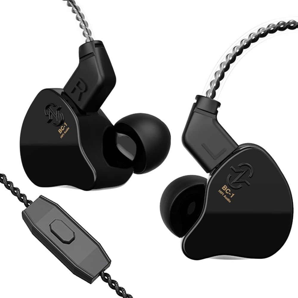 Yinyoo CCZ Melody In Ear Kopfhörer,Bassstarke Kabelgebundene Gaming IEM Ohrhörer mit 1DD 1BA Hybrid,