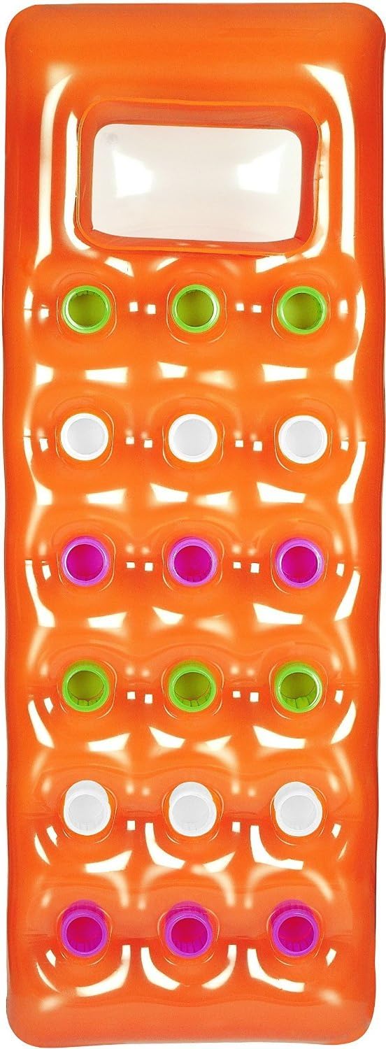 Bestway Badematr.Fashion Lounge (188 x 71 cm / 2er Pack, Transparent) 188 x 71 cm / 2er Pack Blau/Or