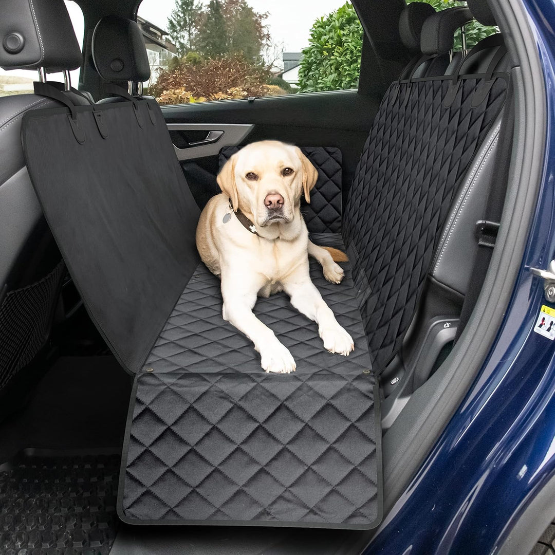 WhizProducts® Basic Hundedecke für Auto Rückbank mit Seitenschutz und Sitzankern – wasserdichte Auto