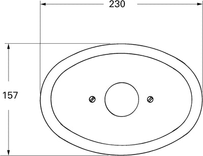 Grohe Zubehör - Rosette für Grohmix 08365000 chrom