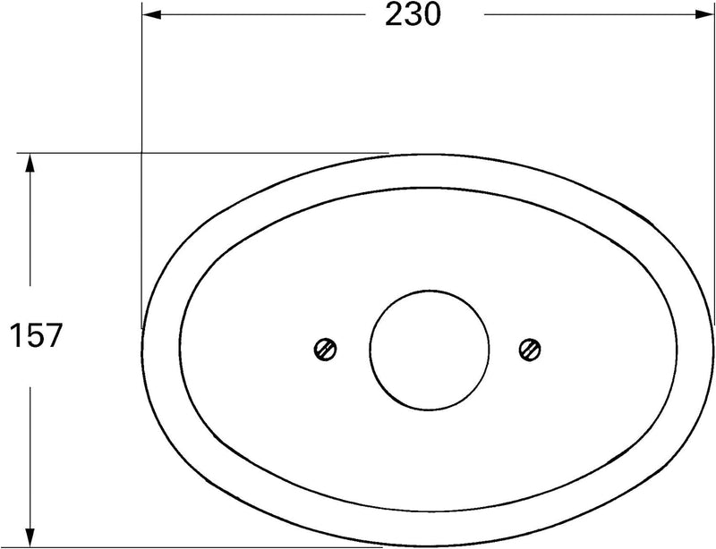 Grohe Zubehör - Rosette für Grohmix 08365000 chrom