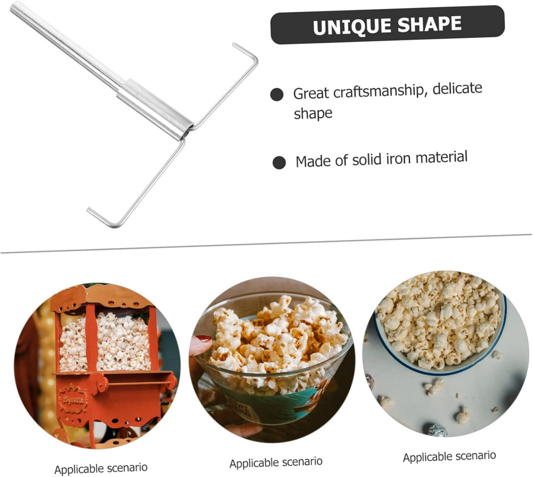 Housoutil Popcornmaschine Ersatzteil Mixer Rührstab Satz Aus Metall Langlebig Für Popcornbereiter Zu
