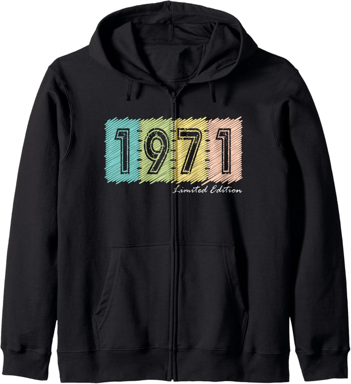 53. Geburtstag Mann Frau 53 Jahre 1971 Deko Lustig Geschenk Kapuzenjacke