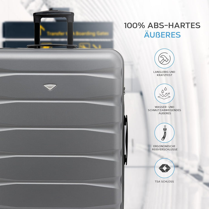 Flight Knight ABS-hartschalenkoffer Kabinen- Und Handgepackoptionen, Die Fur Uber 100 Fluggesellscha