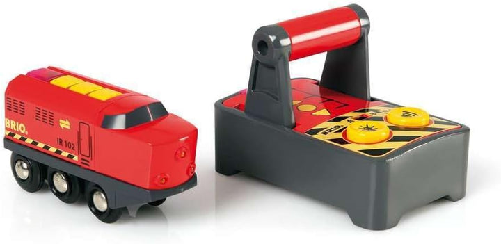 BRIO World 33213 IR-Frachtlok Elektrische Lokomotive mit Fernsteuerung - Zubehör World - Kleinkindsp