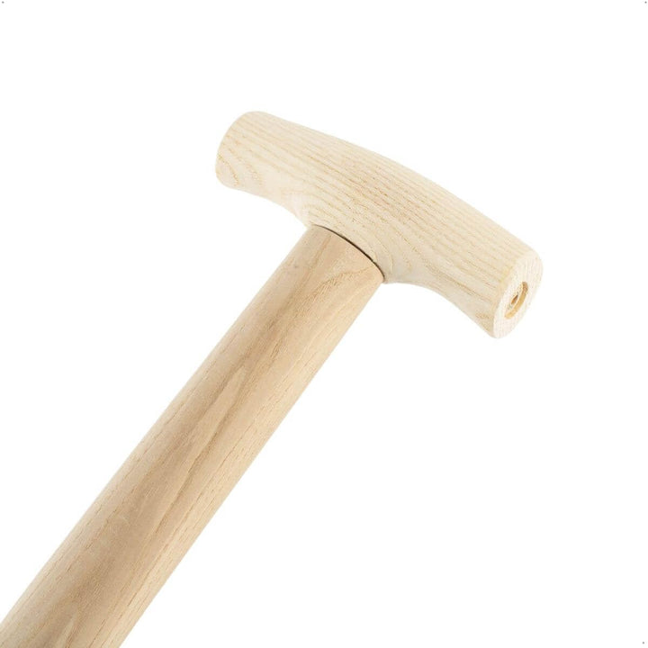 Rekord Doppelfederspatenstiel Gärtner (94 cm, gebogen) aus Eschenholz, mit T-Griff, robust, für Gärt