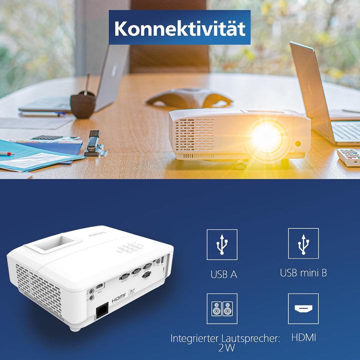Philips ProPix 650 | WXGA (1280 x 800) | 4 000 lumens ANSI | Blanc