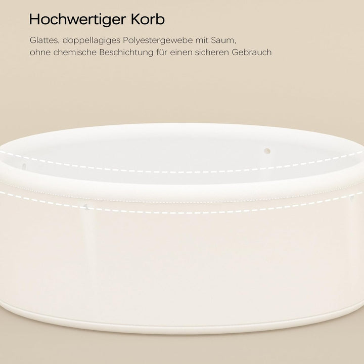 Garden 4 you Beistelltisch Rund, Sofatisch 2 Ebenen, Metall Balkontisch, Kleiner Tisch, Couchtisch m