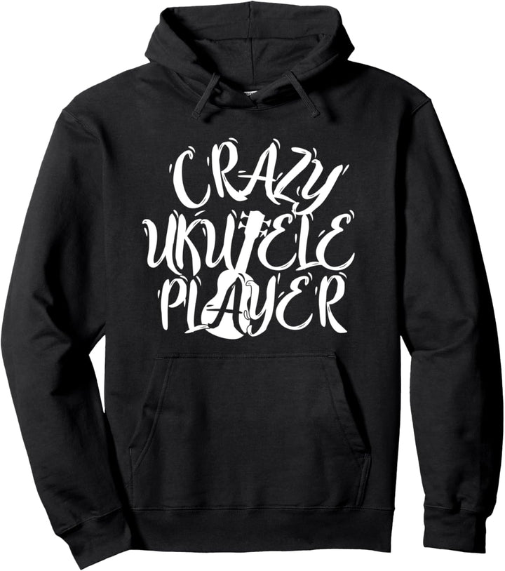 Verrückter Spieler Akustik Musikinstrument Musiker Gitarrist Pullover Hoodie