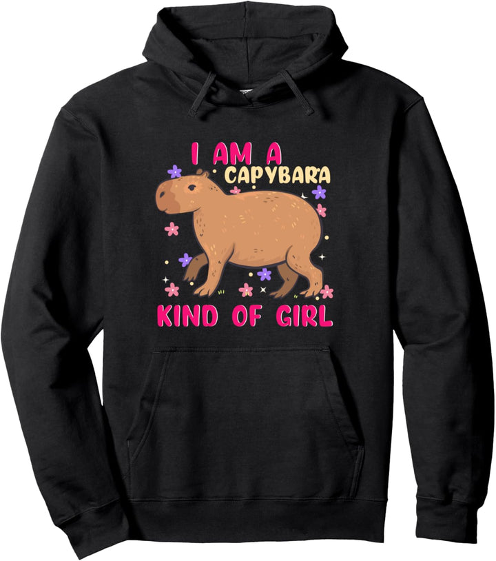I Am A Capybara Kind Of Girl Capybara Capybara Pullover Hoodie