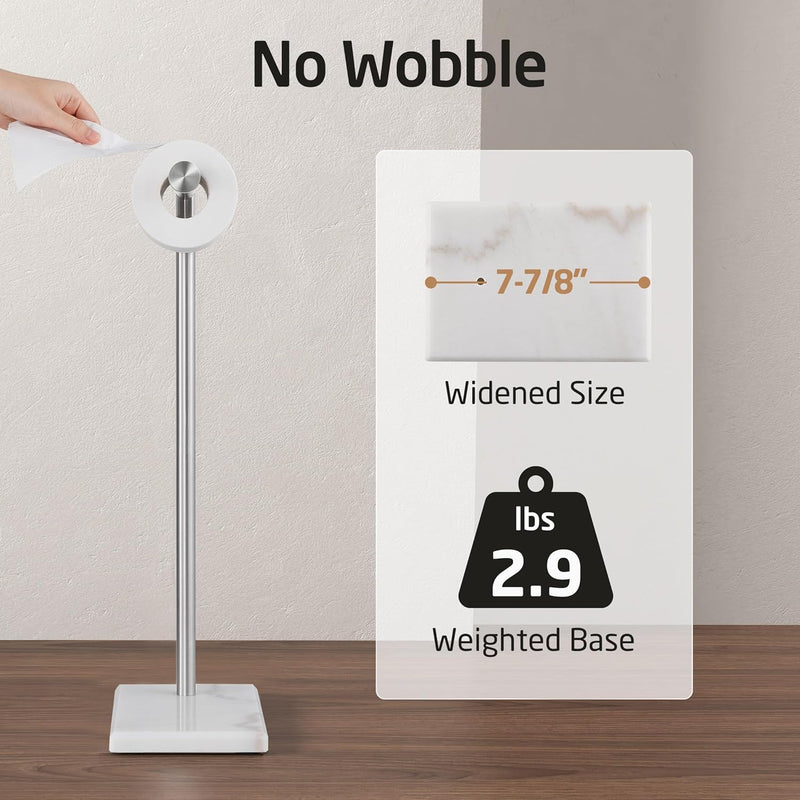 KES WC Toilettenpapierhalter Freistehend Klopapierhalter Edelstahl SUS304 Klorollenhalter Ständer To