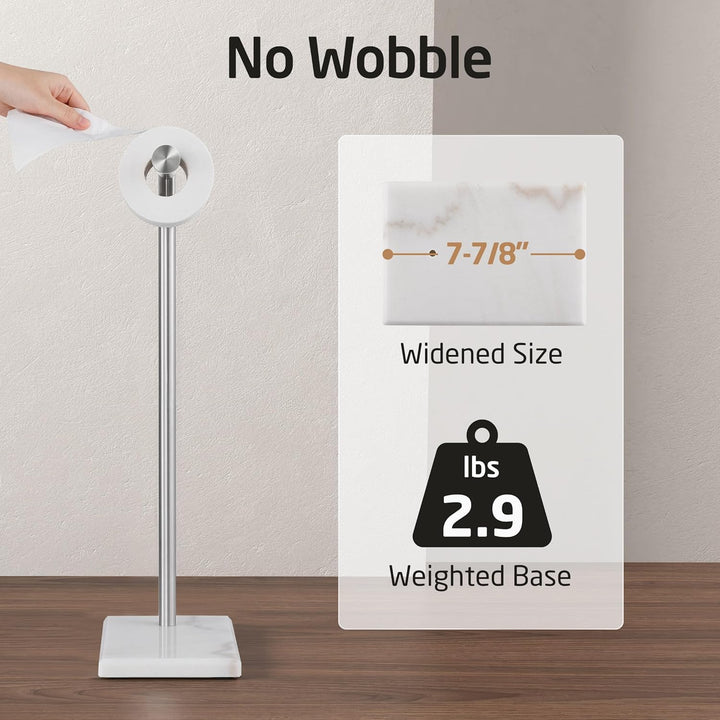KES WC Toilettenpapierhalter Freistehend Klopapierhalter Edelstahl SUS304 Klorollenhalter Ständer To