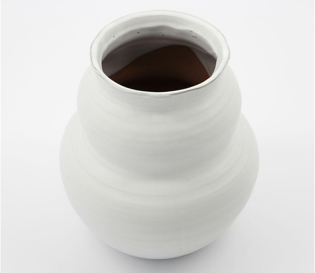 Vase, Juno, Weiss Product size:h: 19 cm, dia: 17 cm Weiss, Product size:h: 19 cm, dia: 17 cm Weiss
