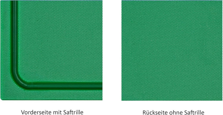 Muvell stabiles Schneidebrett Kunststoff | Grün, 35x25x2 cm | Spülmaschinenfest, EXTRA dick, messers