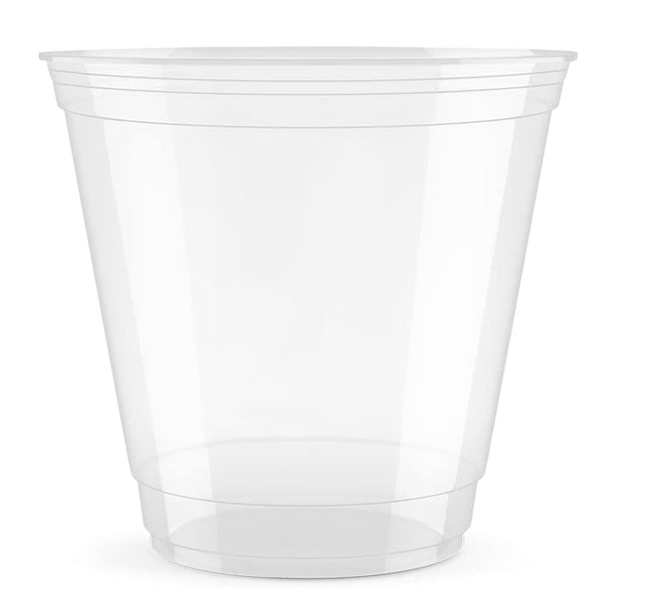 Generisch CWPack Plastikbecher - 0,26 ml transparent | Einwegbecher für Eis, praktischer Joghurtbech