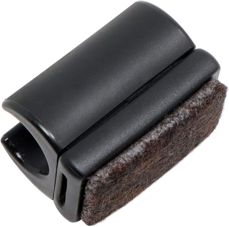 Adsamm® / 16 x Klemmschalengleiter mit Filz/Schwarz/ø 12-13 mm/Rund/Schalengleiter mit austauschbare