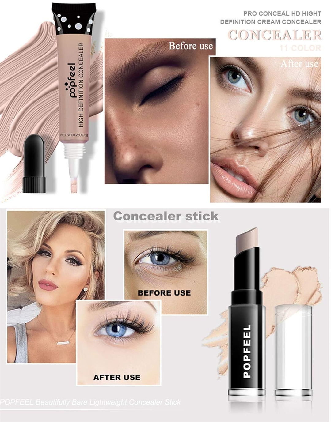 24St Schminkkasten Make-Up Set, Professionelles Kosmetische Schmink Set mit Lidschatten Lippengloss