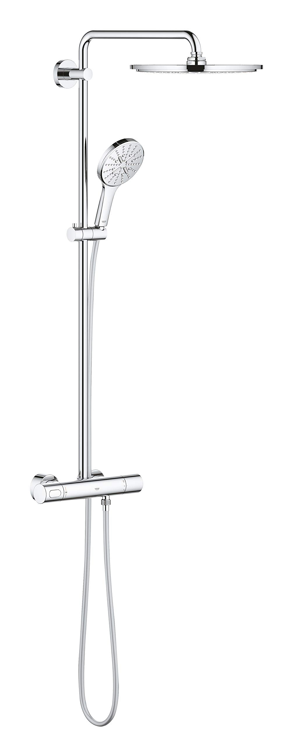 GROHE Rainshower Smartactive 310 -Duschsystem mit Thermostat für die Wandmontage (Sicherheitsperre b