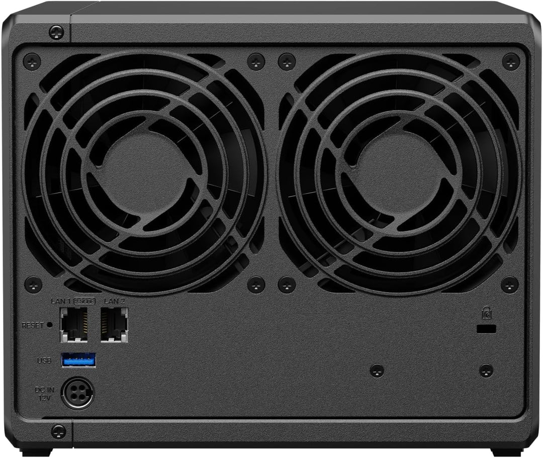 DS425+ 4-Bay Synology NAS – 3 Jahre Garantie, kompakte Speicherlösung mit integriertem 2,5 GbE-Port