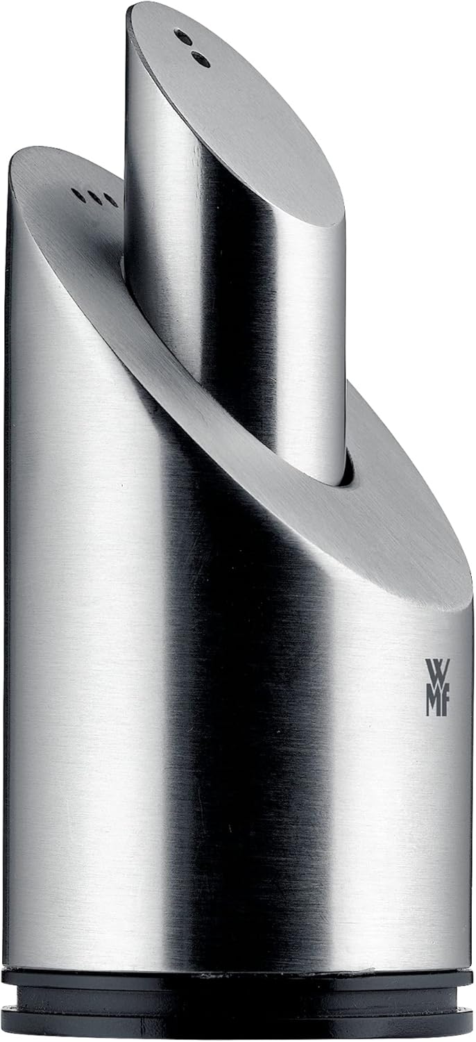 WMF Pfeffermühle Cromargan Edelstahl rostfrei Handwäsche & Salz-/ Pfefferstreuer-Set 2-teilig Salzst