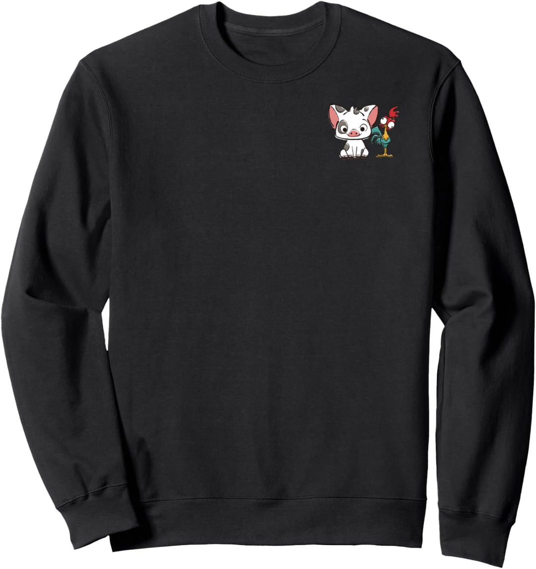 Disney Moana Pua And Hei Hei Pocket Sweatshirt