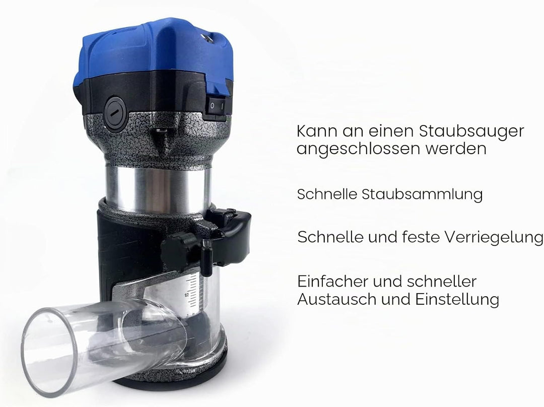 Trimmmaschinensockel, Trimmmaschinen-Basis Trimmmaschine Staubschutz Tauchfräsen-Basis mit Staubsamm