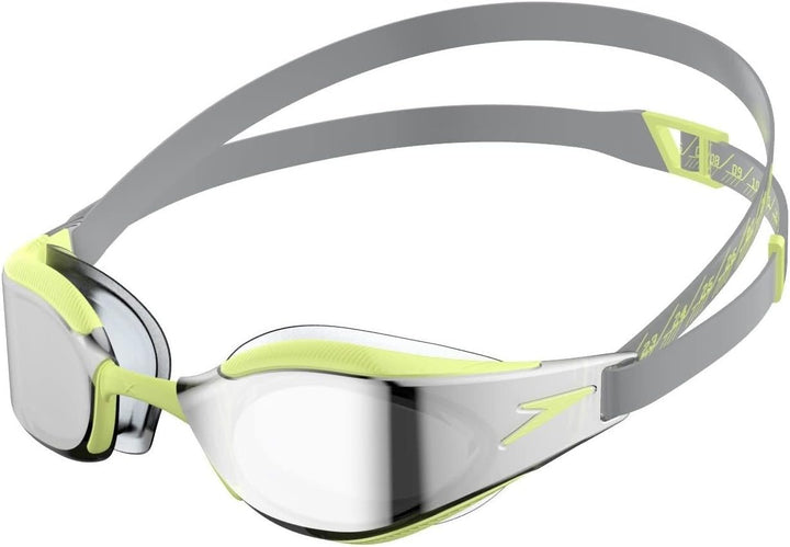 Speedo Unisex Fastskin Hyper Elite Mirror Schwimmbrillen (1er Pack) Einheitsgrösse Schwarz/Oxidgrau/