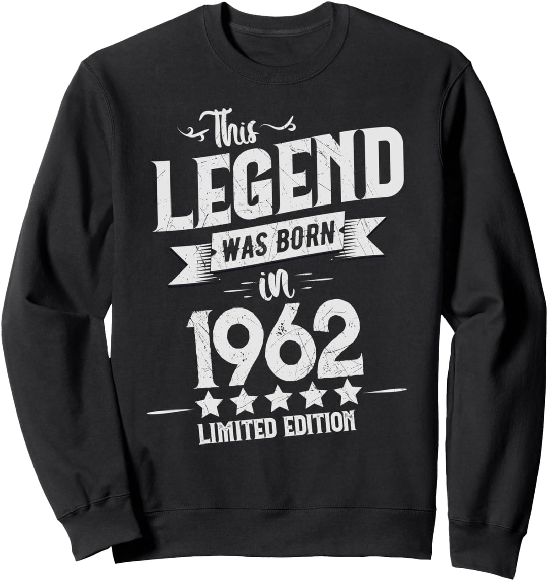 Vintage 1962, 60. Geburtstag Geschenk Mann, 60 Jahre Legende Sweatshirt