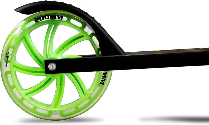 Muuwmi Lights Aluminium Scooter - Höhenverstellbarer Lenker - Geeignet für Kinder - GS-Zertifiziert