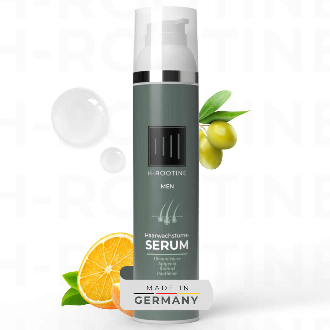 H-ROOTINE Haarserum für Männer (100ml) • Haarwuchsmittel Männer • Stoppt erblich & hormonell bedingt