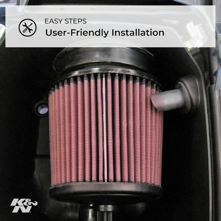 K&N YA-4001 Motorrad Luftfilter, Rot