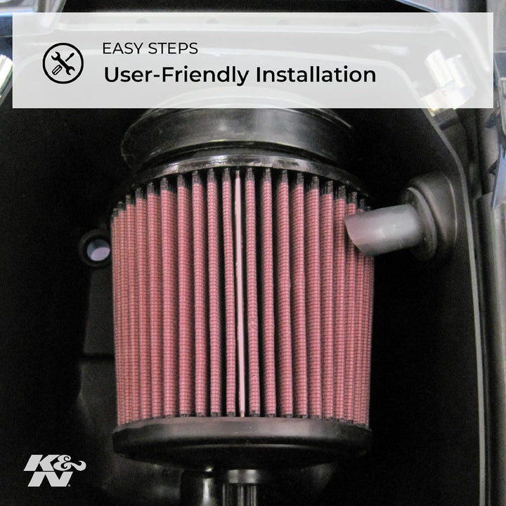 K&amp;N YA-8002 Motorrad Luftfilter, Rot