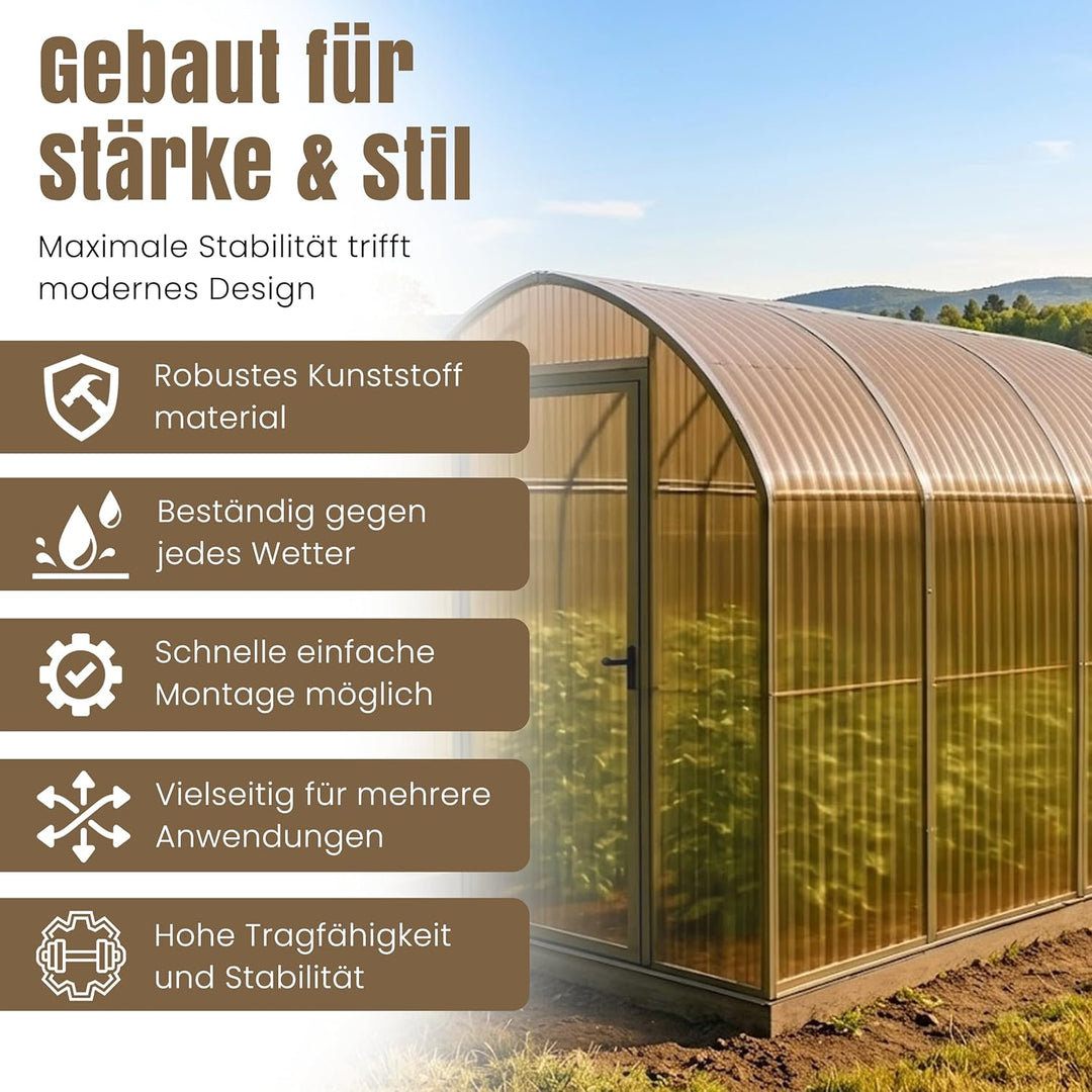 LP Projekt Wellplatten 90×117 cm | Robust & wetterfest Wellplatten Dach Kunststoff für Garten & Terr