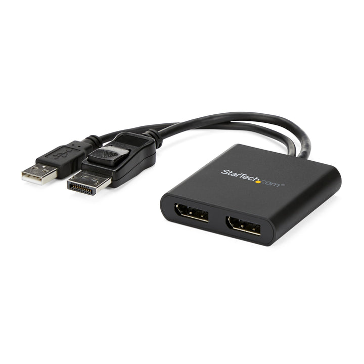 StarTech.com 2-Port Multi-Monitor DisplayPort Adapter, DP auf 2x DisplayPort 1.2 Splitter, Dual 4K 3
