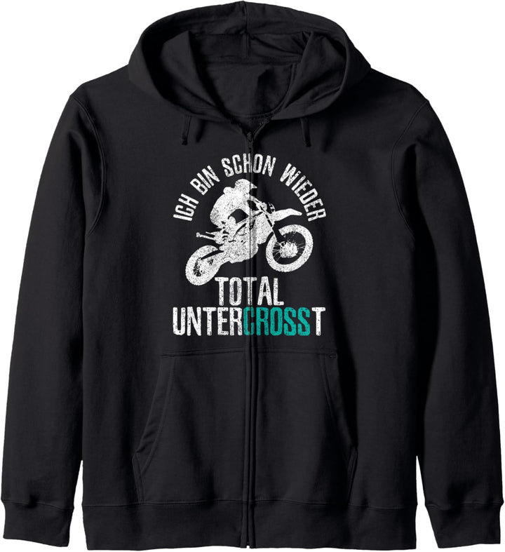 Motocross Enduro MX Motorrad Untercrosst Lustig Geschenk Kapuzenjacke