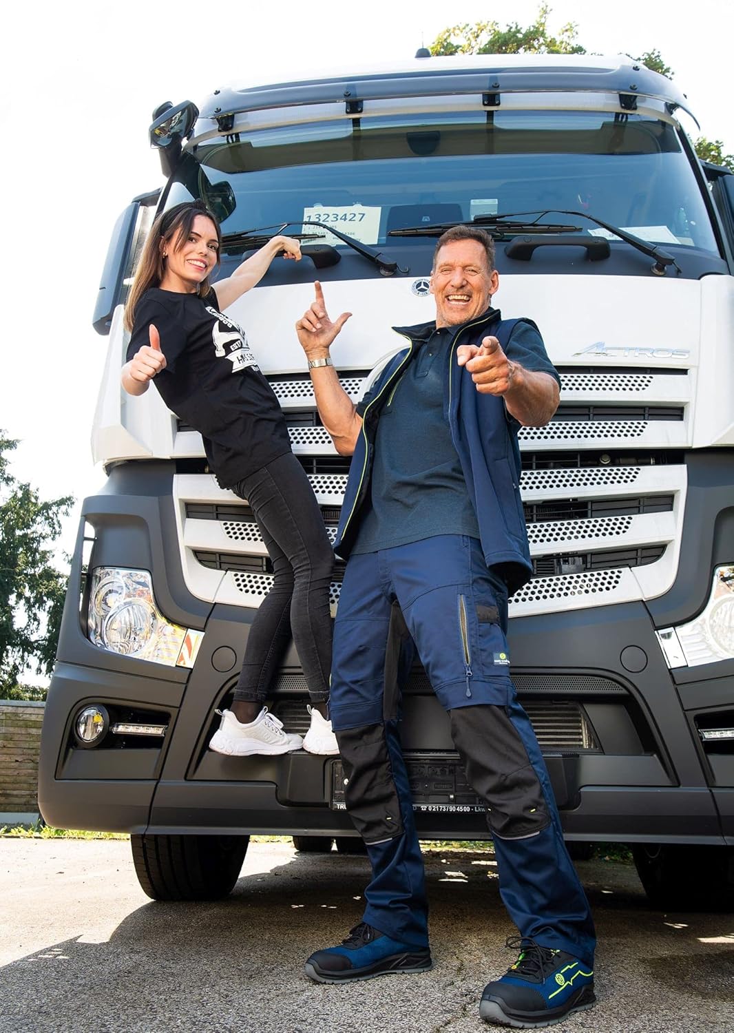 Hans Schäfer Workwear HSW Smart – Lange Arbeitshose für Damen – Modische Cargo-Bundhose mit Knietasc