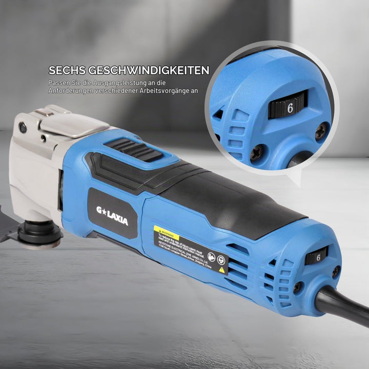 GALAXIA 260W Oszillierendes Multifunktionswerkzeug, 6-stufige Geschwindigkeitskontrolle,15000-22000