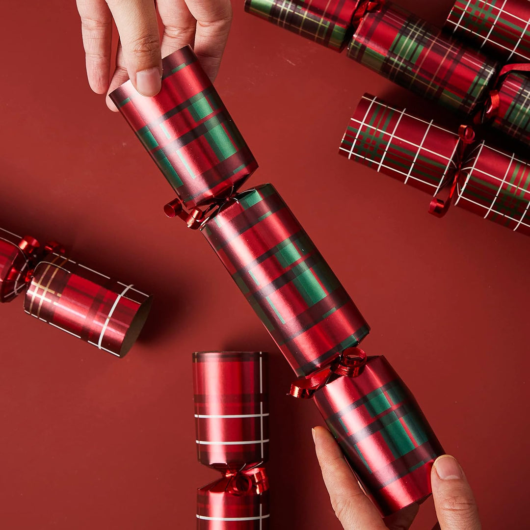 JOYIN 8 Stück 25,4 cm Knallbonbons für Weihnachten Witz und kleinem Geschenk innen, saisonales Feier