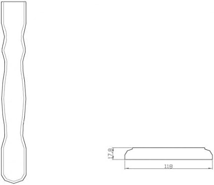 Balkonbrett "Nevada" für Holzbalkon (5 Stück) - Fichte - 4020/3 (18x880x120mm)
