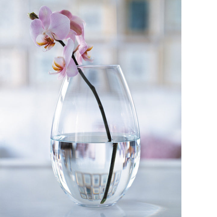 Holmegaard Vase H20.5 cm Cocoon Originaldesign aus mundgeblasenem Glas, klar 20,5 cm Klar, 20,5 cm K