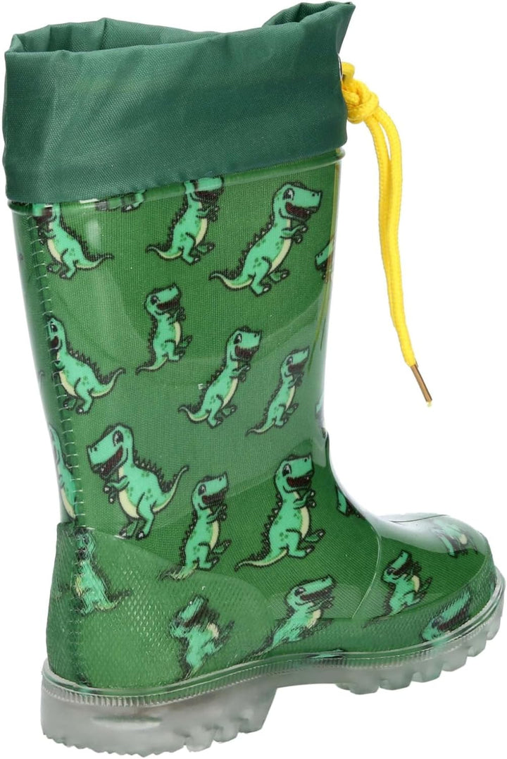 Lico Jungen Powerlight W Blinky Gummistiefel 21 EU Grün Gelb, 21 EU Grün Gelb