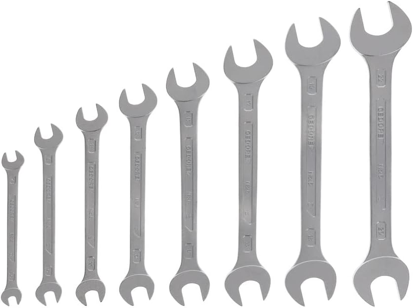Doppelmaulschlüsselsatz 6-8 8-tlg.SW6-22mm CV-Stahl verchr.GEDORE 6 - 22 mm (8-teilig), 6 - 22 mm (8