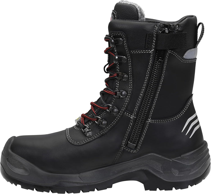 ELTEN Sicherheitsschuhe JOSCHI ESD S3 CI, Damen und Herren, Winterstiefel, warm, Schwarz, Aluminiumk