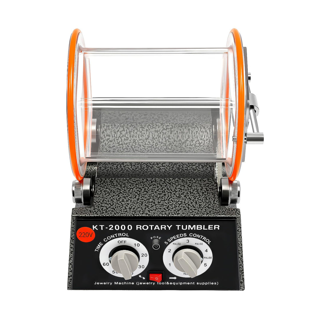 Tischpoliermaschine, 150W, 5 Gänge, Mit Poliertrommel, Silber | Repomanda, 500-3000 U/Min (5 Gänge),