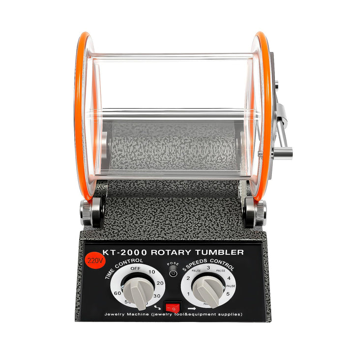 Tischpoliermaschine, 150W, 5 Gänge, Mit Poliertrommel, Silber | Repomanda, 500-3000 U/Min (5 Gänge),