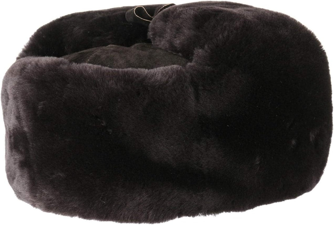 Leder Lapeer Fliegermütze (S/54-55 - braun)