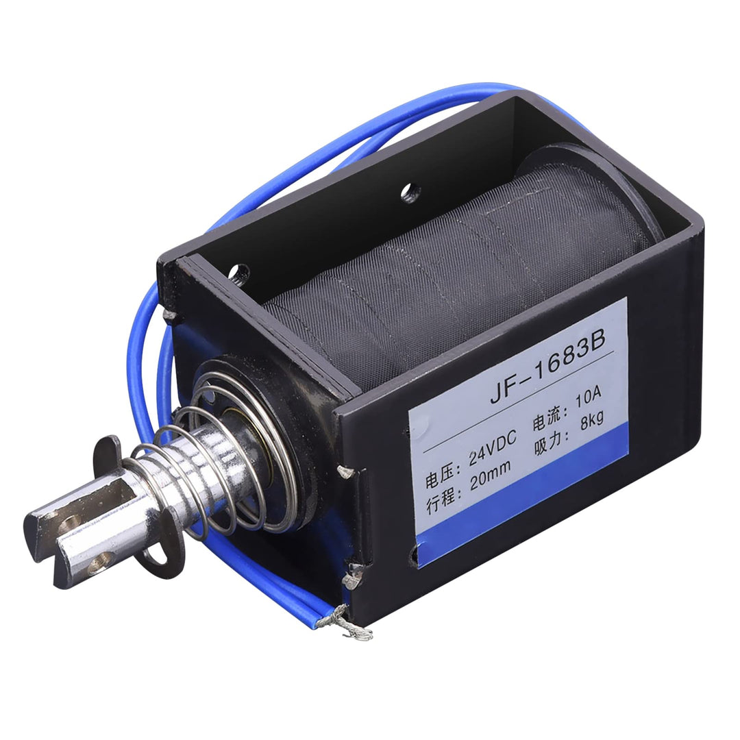 DC-Magnet-Elektromagnet, JF-1683B Push-Pull-Typ DC-Magnet-Elektromagnet 78,4 N 24 V DC 20 mm Hub