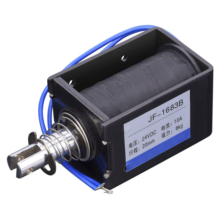 DC-Magnet-Elektromagnet, JF-1683B Push-Pull-Typ DC-Magnet-Elektromagnet 78,4 N 24 V DC 20 mm Hub